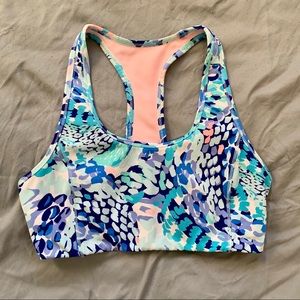 Lilly Pulitzer wave after wave sports bra